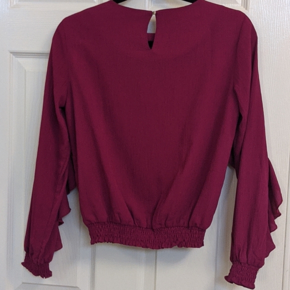 RW&Co Ruffle blouse top Sz XS - Picture 9 of 9